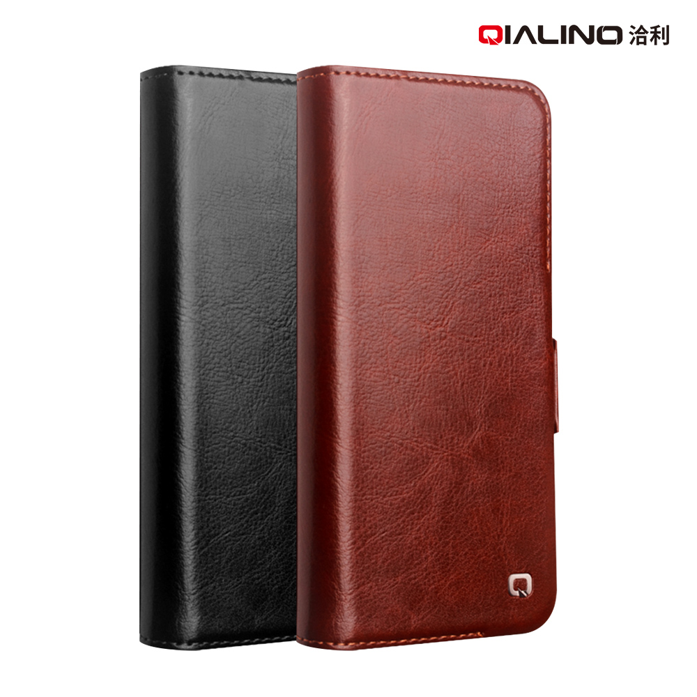 QIALINO SAMSUNG 三星 Galaxy S24 真皮經典皮套(黑色)