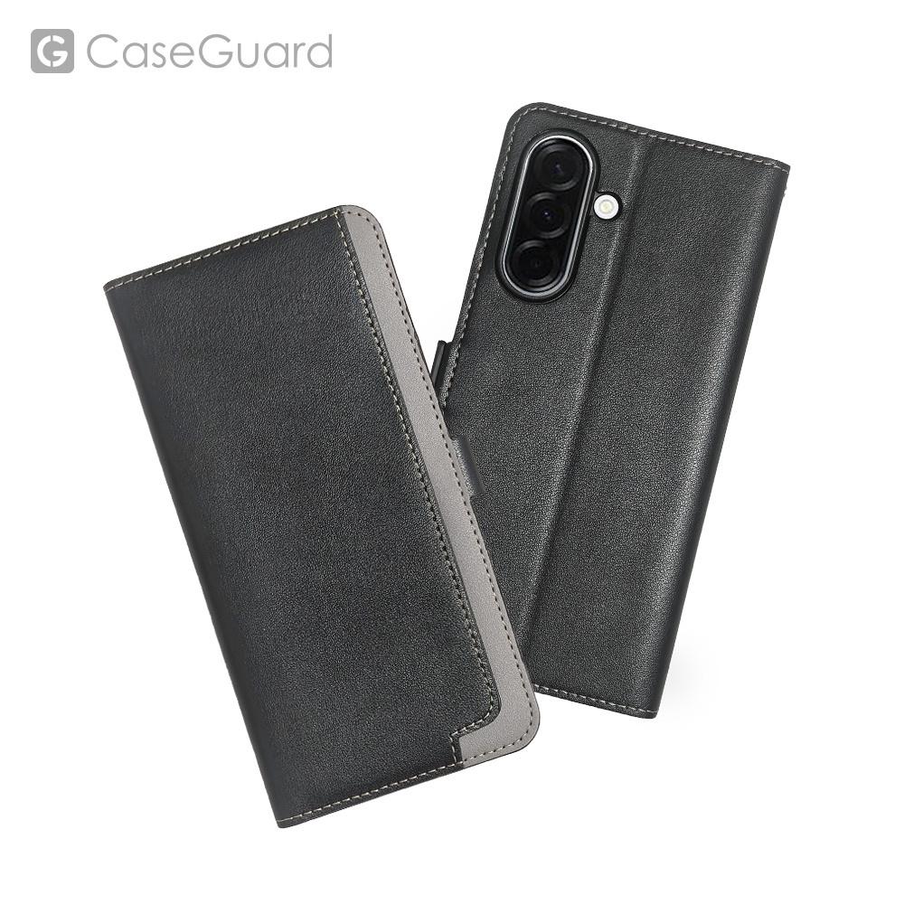 CaseGuard SAMSUNG A37 側掀站立式皮套 黑