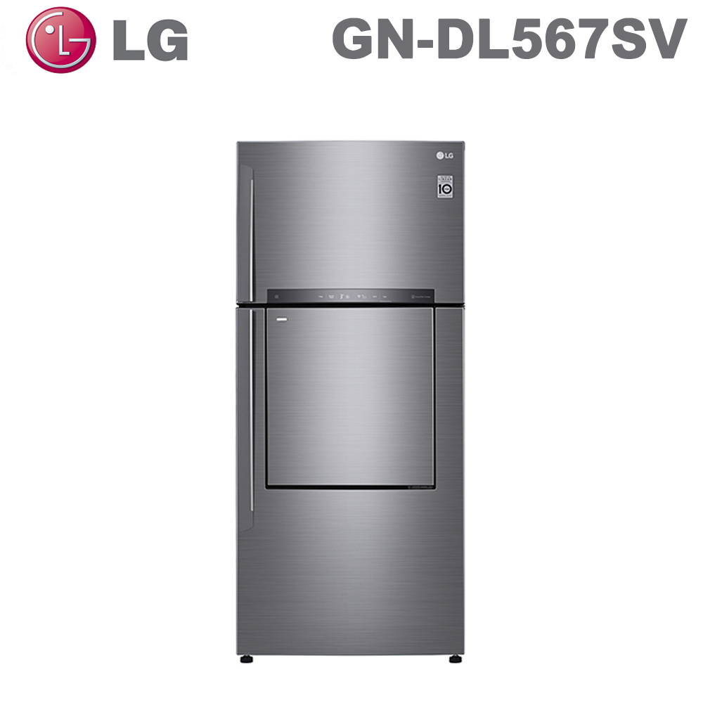 原廠好禮送★【LG 樂金】525公升直驅變頻上下門冰箱GN-DL567SV