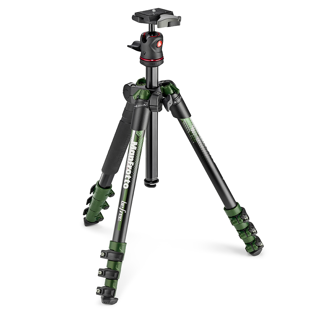 Manfrotto New Befree Color 自由者旅行腳架雲台套組-彩色版_綠色(MKBFRA4GR-BH)