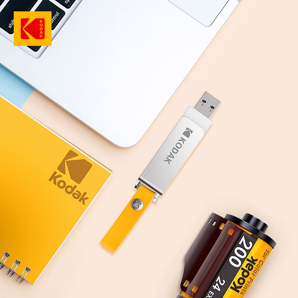 【Kodak 柯達】K133 金屬雙旋轉隨身碟-64G