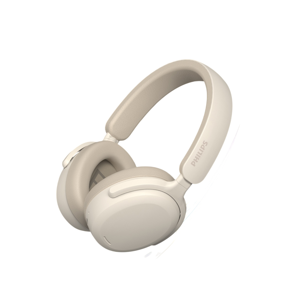 PHILIPS 55小時長續航立體聲耳罩式耳機 TAH2300 米白