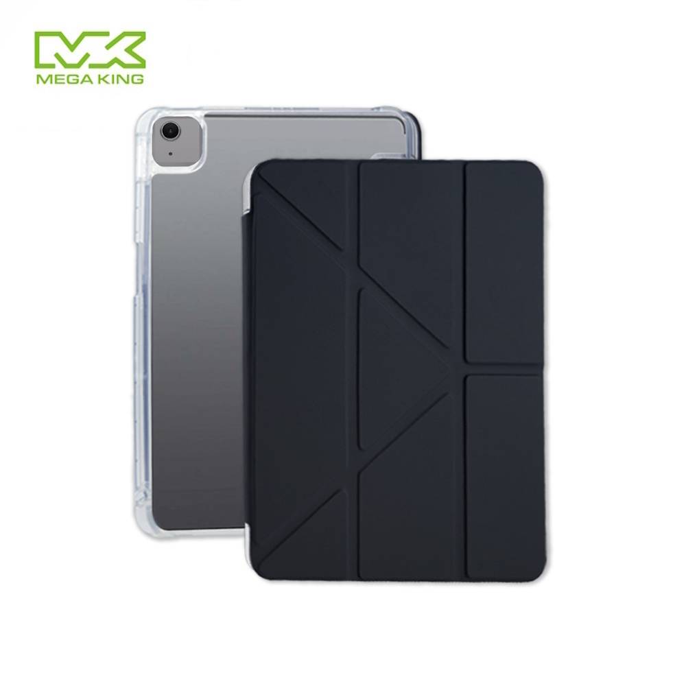 MEGA KING APPLE iPad Air 13吋 (M3) 磁吸含筆槽支架保護套 黑黛藍