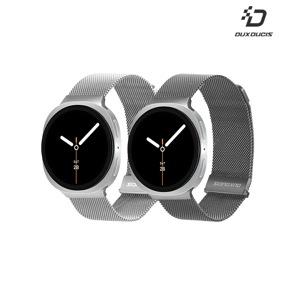 DUX DUCIS SAMSUNG 三星 Galaxy Watch 8 / 9 米蘭尼斯錶帶 (銀色)