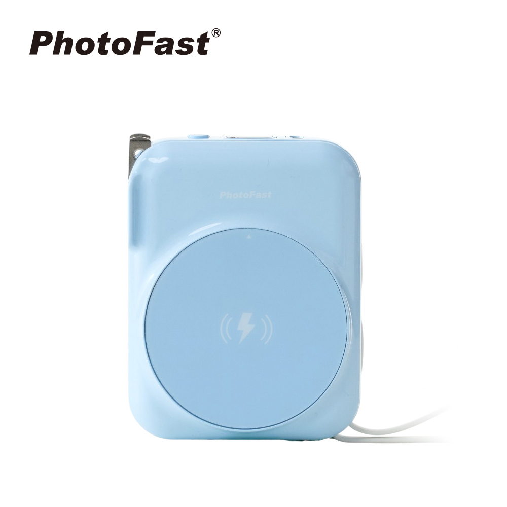 【PhotoFast】AllDay充 多功能行動電源 萬用充10000mAh(有標示Wh)-藍色