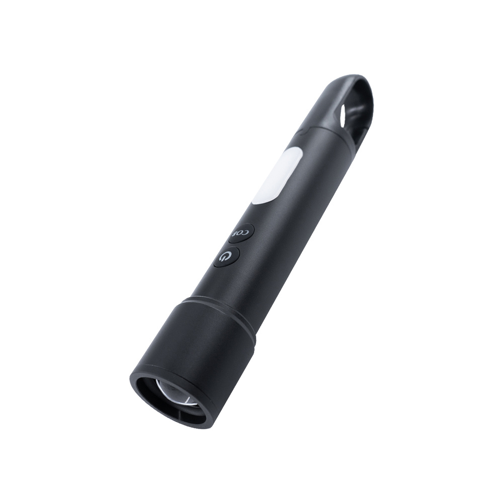 【安伯特】鋁合金迷你超強光變焦手電筒-黑色 (國家認證 一年保固) 露營燈 登山手電筒 緊急照明燈 工作燈