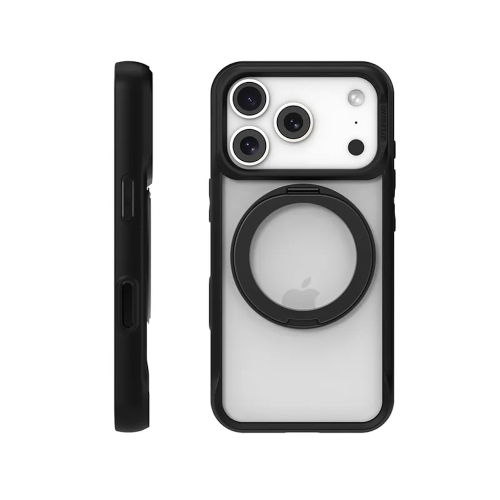 JTLEGEND iPhone 17 Pro Rex Mag Stand 終極防摔磁吸支架殼 曜黑