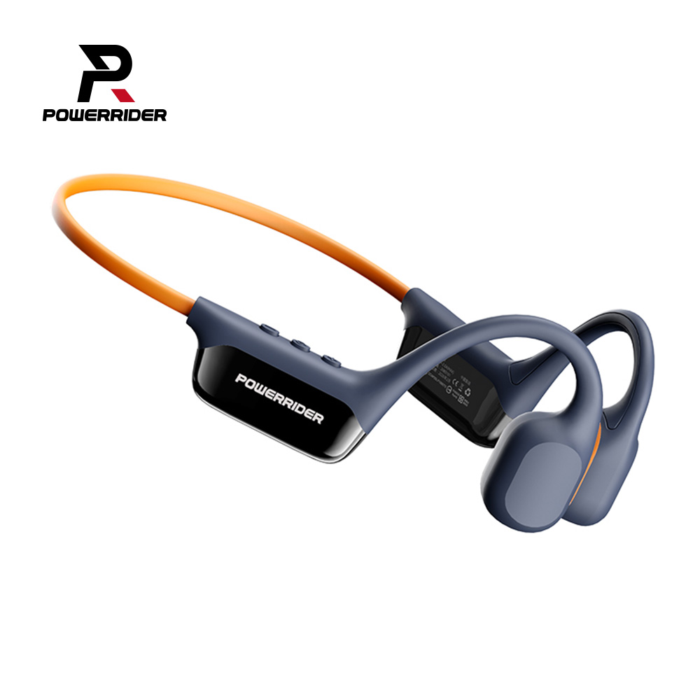 PowerRider CS10 MP3 防水 骨傳導藍牙耳機-橙藍色
