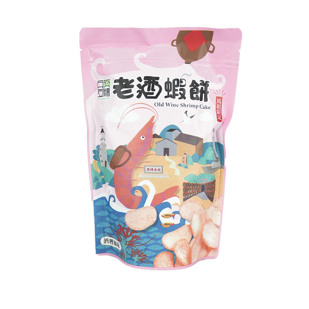【兵兵友禮】馬祖老酒蝦餅70g/包x12包/箱