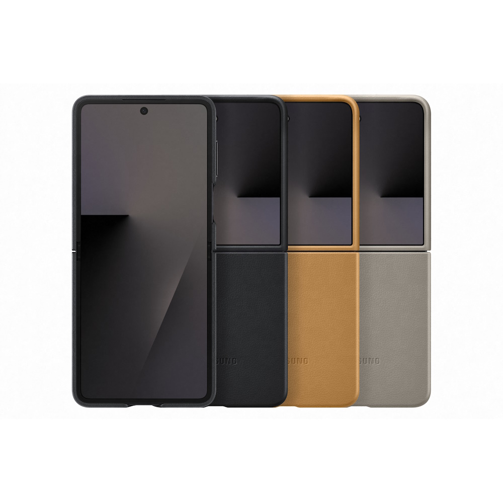 SAMSUNG Galaxy Z Flip7 5G純素皮革保護殼