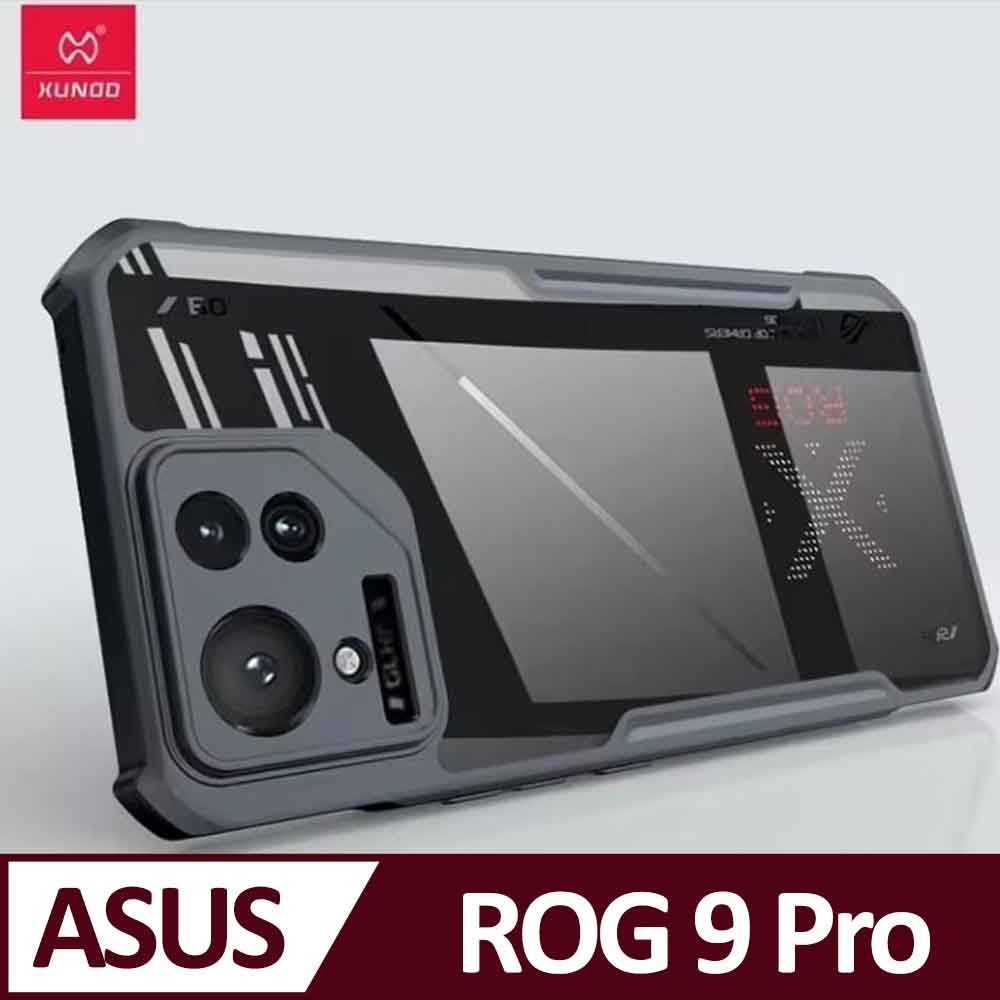 XUNDD 甲蟲系列 ASUS ROG Phone 9 Pro 防摔保護軟殼 炫酷黑