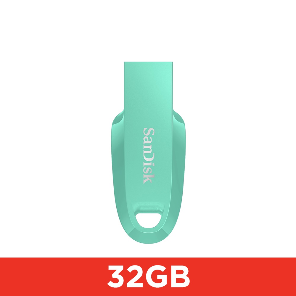 【SanDisk】CZ550 32GB Ultra Curve USB 3.2 Gen 1 隨身碟-青蘋果綠