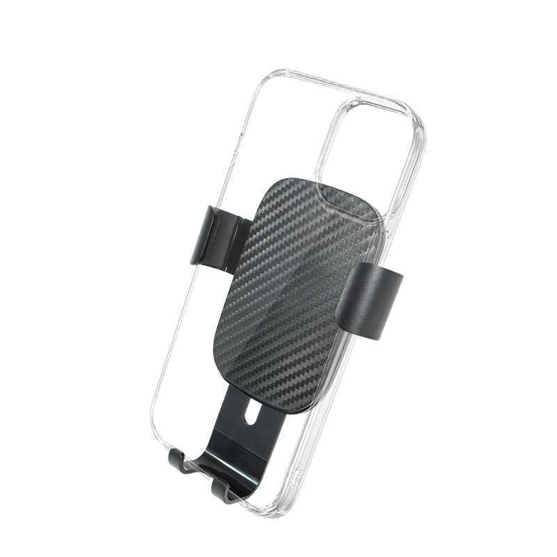 【安伯特】重力型碳纖手機架-萬用冷氣口