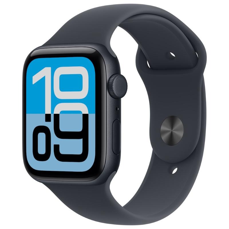 Apple Watch SE 3 2025 LTE 44mm 午夜色鋁金屬-午夜色運動型錶帶-M/L