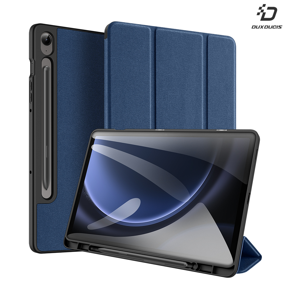 DUX DUCIS SAMSUNG Galaxy Tab S10 Lite /S10 FE /S9 FE DOMO 筆槽防摔皮套(黑色)