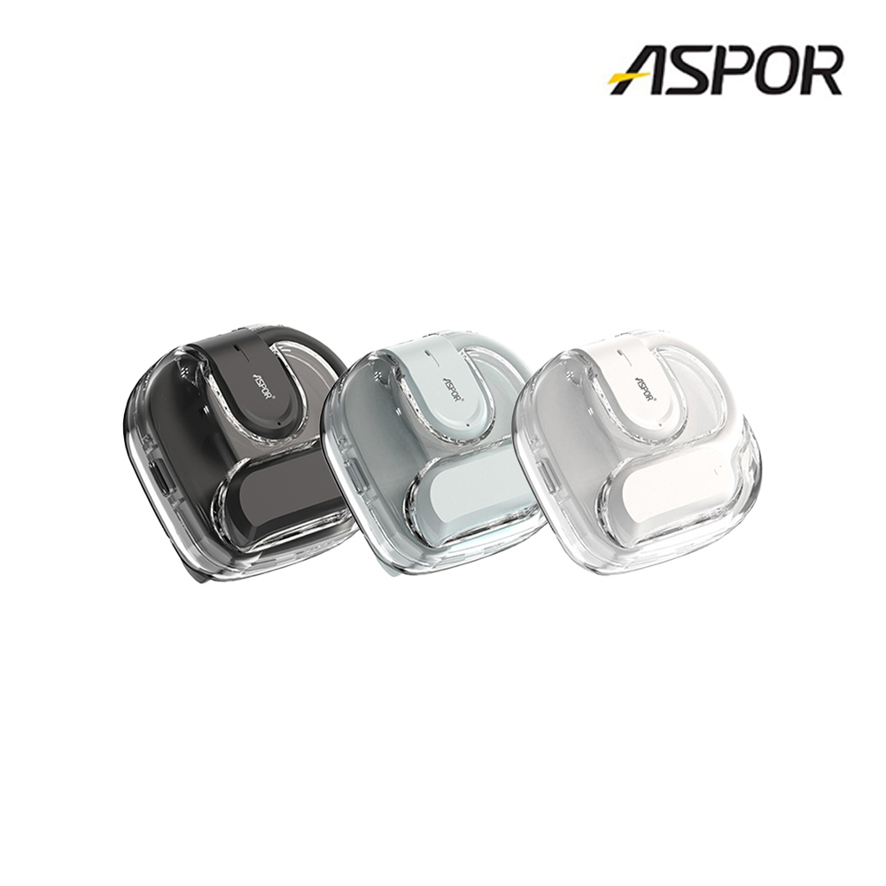 ASPOR A627 開放式耳掛藍牙耳機(夜黑)