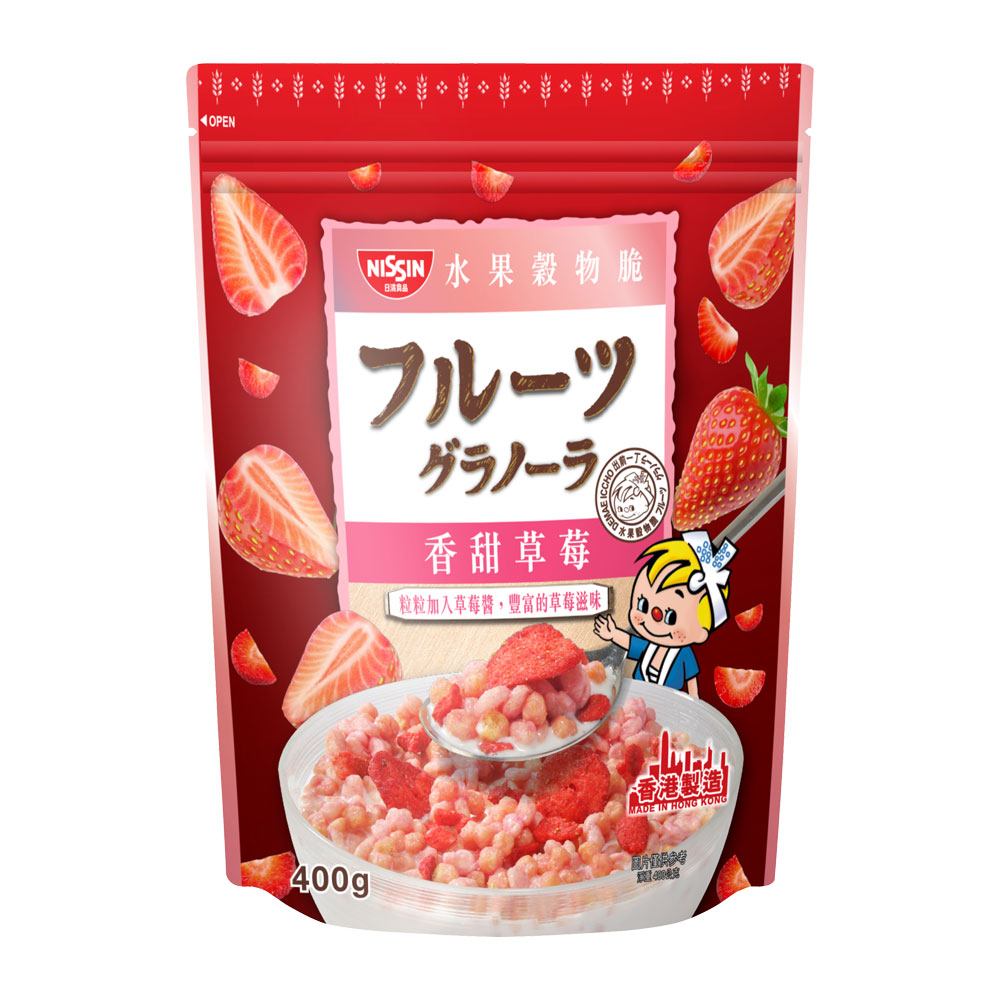 【日清】香甜草莓水果穀物脆