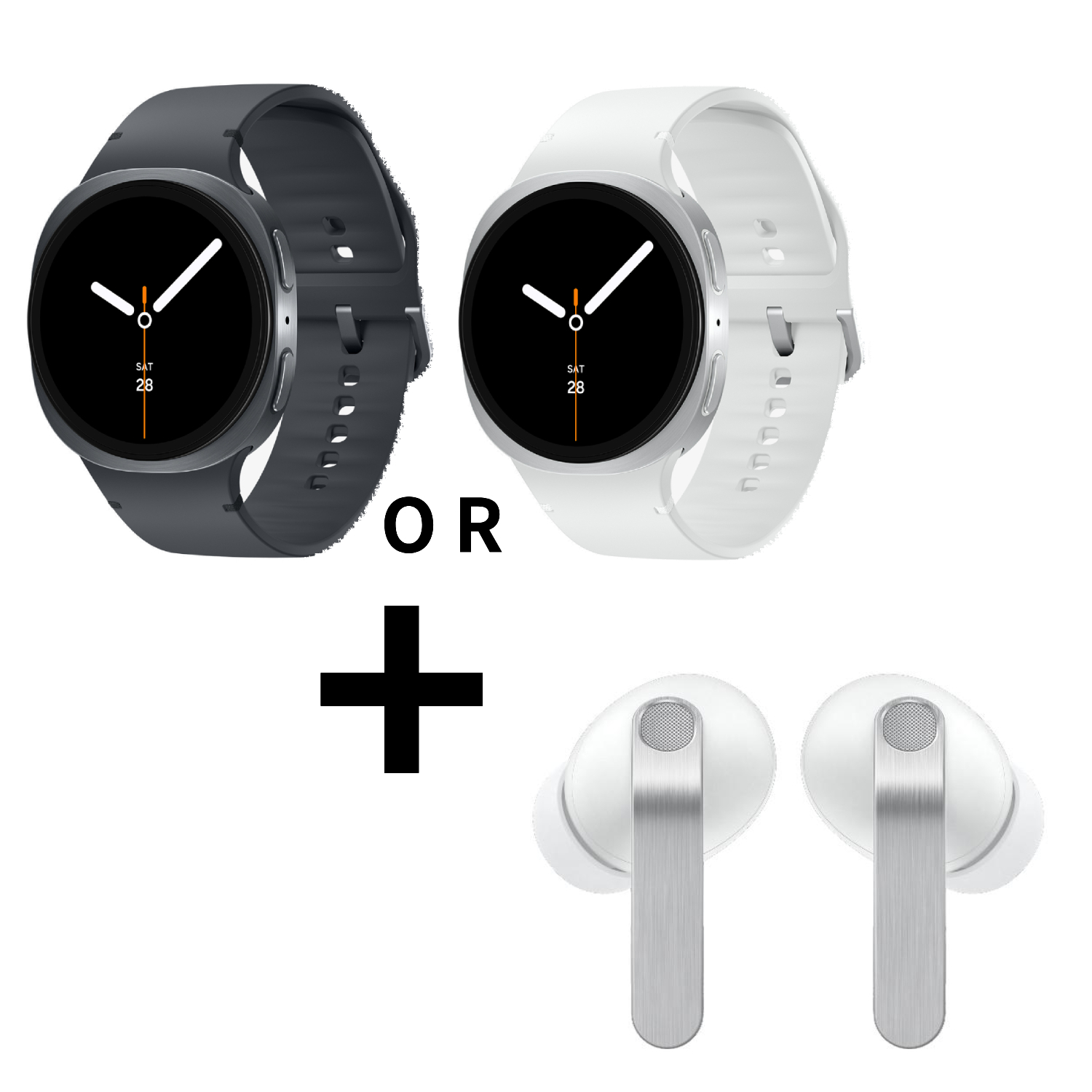 【1+1賣場】Galaxy Watch8 BT 40mm+Buds4 Pro白