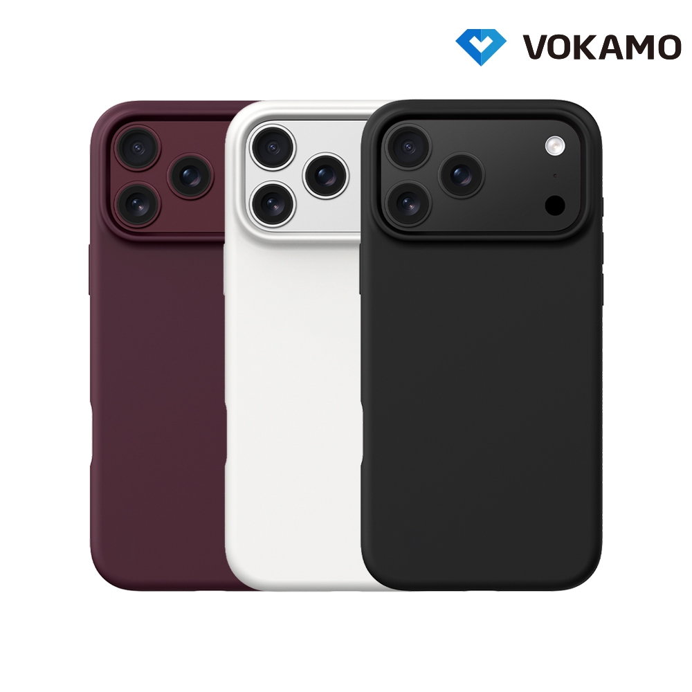 VOKAMO Apple 蘋果 iPhone 18 Pro Max / iPhone 17 Pro Max 液態矽膠磁吸保護殼(曜石黑)
