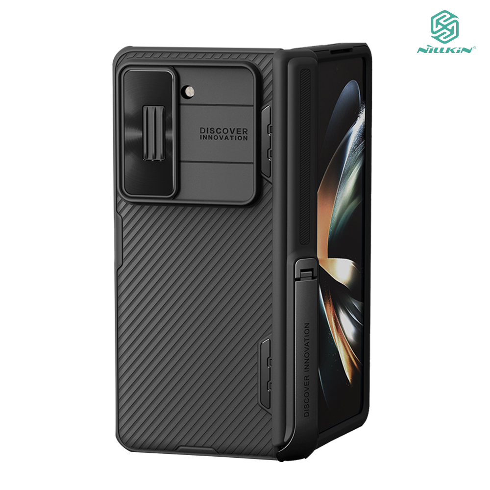 NILLKIN SAMSUNG Z Fold 5 5G 黑鏡 Fold 保護殼(支架版)(藍色)