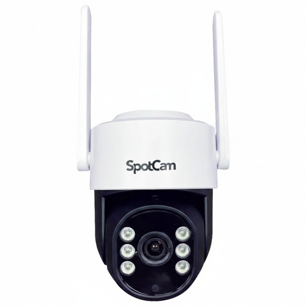 SpotCam PT1 全彩夜視可旋轉3K防水IP65網路攝影機監視器
