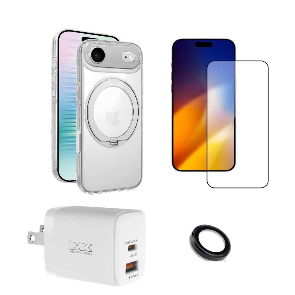 【組合優惠】MEGA KING iPhone Air 6.5 多功能旋轉立架保護殼