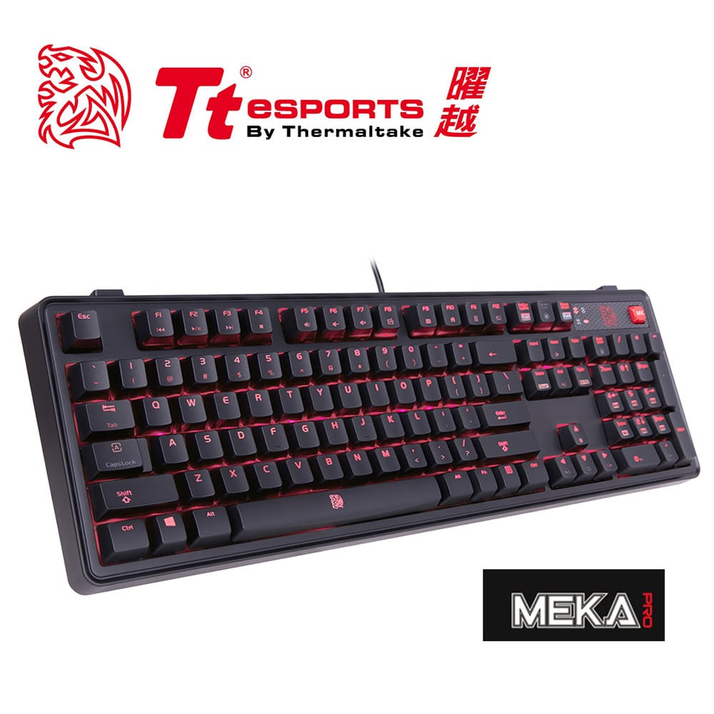 Tt eSPORTS 拓荒者 MEKA PRO 茶軸機械鍵盤KB-MGP-BRBDTC-01