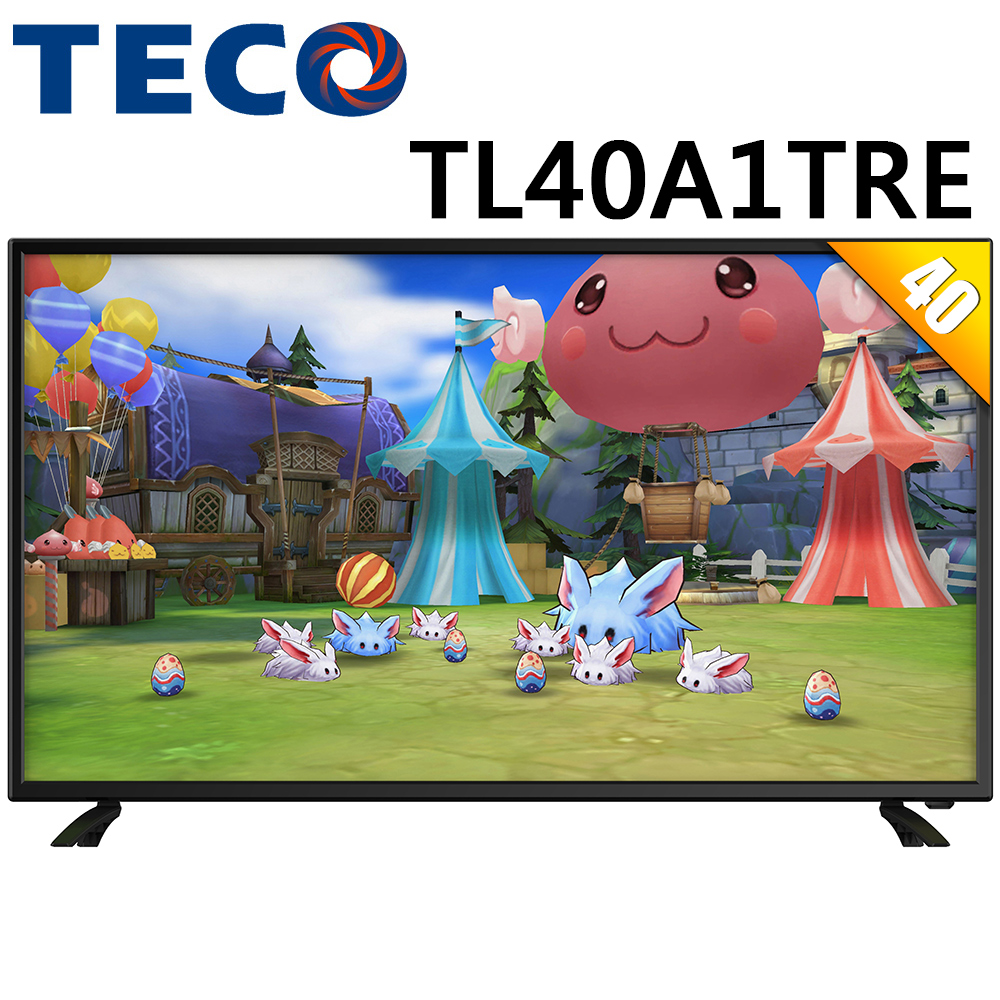 TECO東元 40吋 FHD低藍光液晶顯示器+視訊盒(TL40A1TRE)＊送HDMI線2.0版