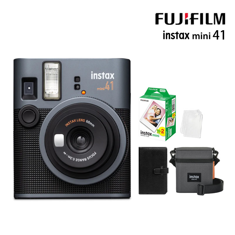 原廠相機包20張底片超值組 富士 FUJIFILM instax mini 41 拍立得相機 (公司貨)