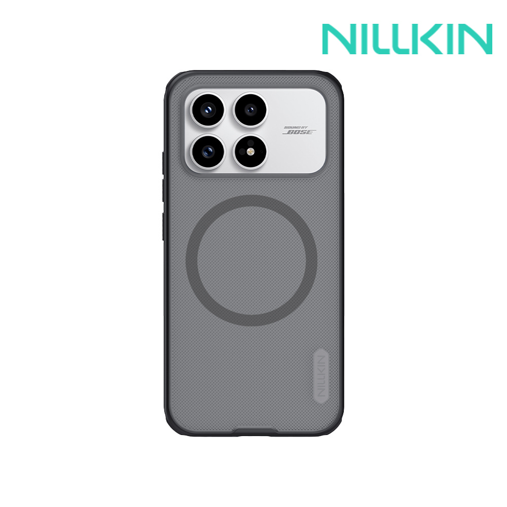 NILLKIN POCO F8 Pro 5G 磨砂護盾 Pro 磁吸保護殼(透黑)