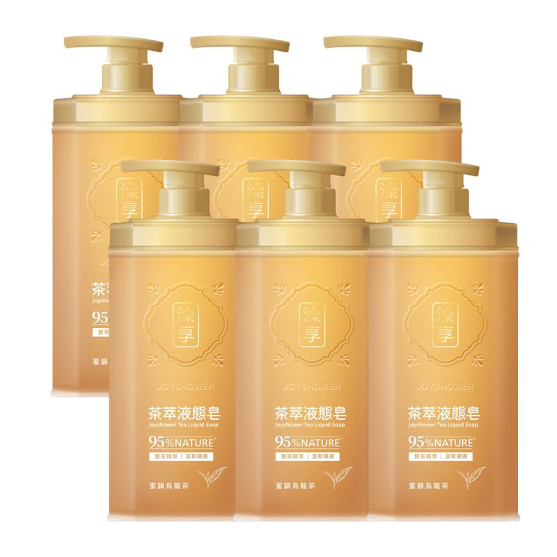 【澡享】茶萃液態皂(蜜韻烏龍茶)800g*6入