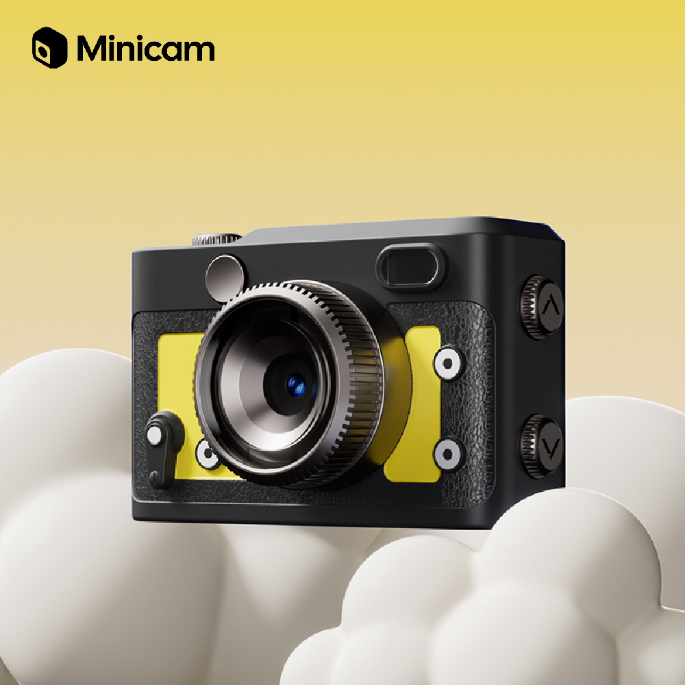 【Minicam 迷你拍】G11 手動閃燈 PIX3 迷你相機-豔黃