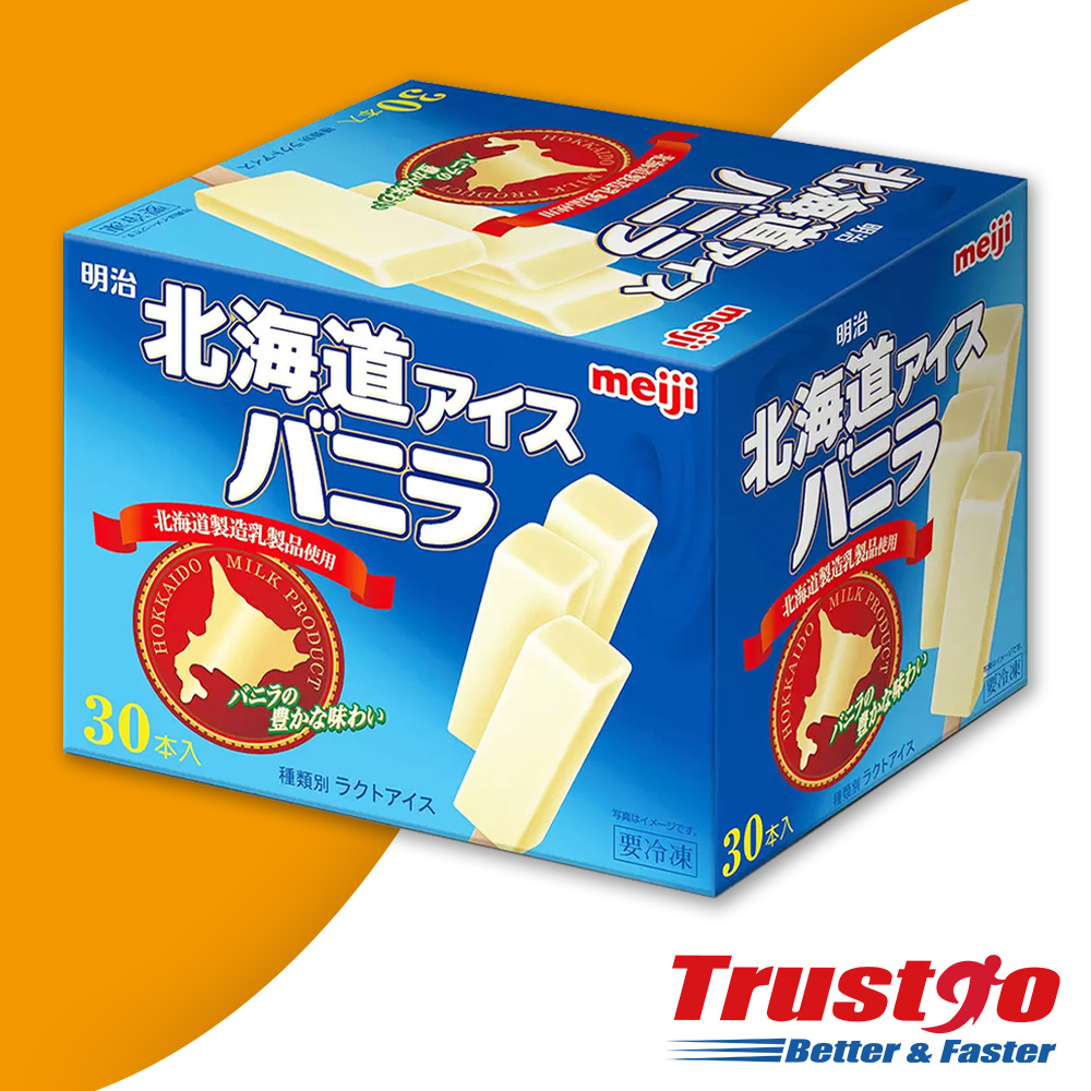 【美式賣場】明治 北海道香草風味牛奶雪糕 (43毫升x30枝/箱)