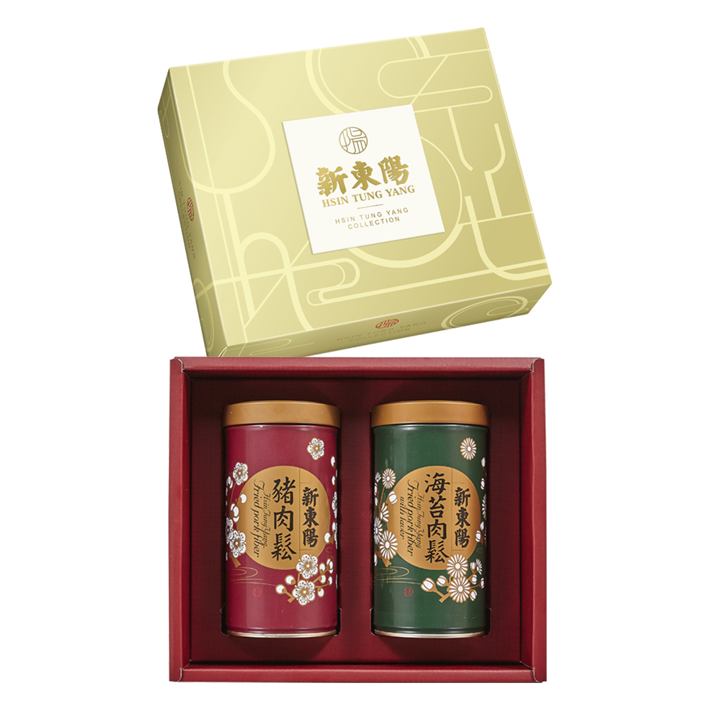 【新東陽】典雅尊貴禮盒2號 贈提袋 (豬肉鬆/海苔豬肉鬆/送禮首選)
