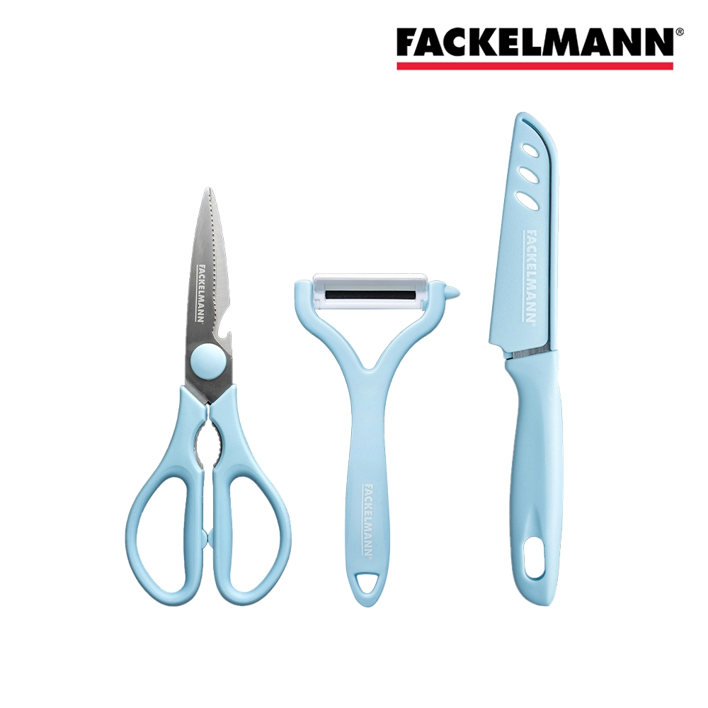 德國Fackelmann 廚房實用刀具3件組