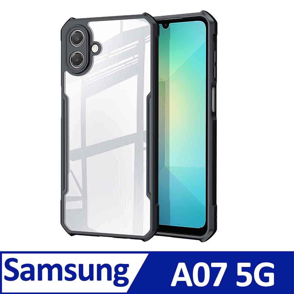 XUNDD 甲蟲系列 SAMSUNG Galaxy A07 5G 防摔保護軟殼 炫酷黑