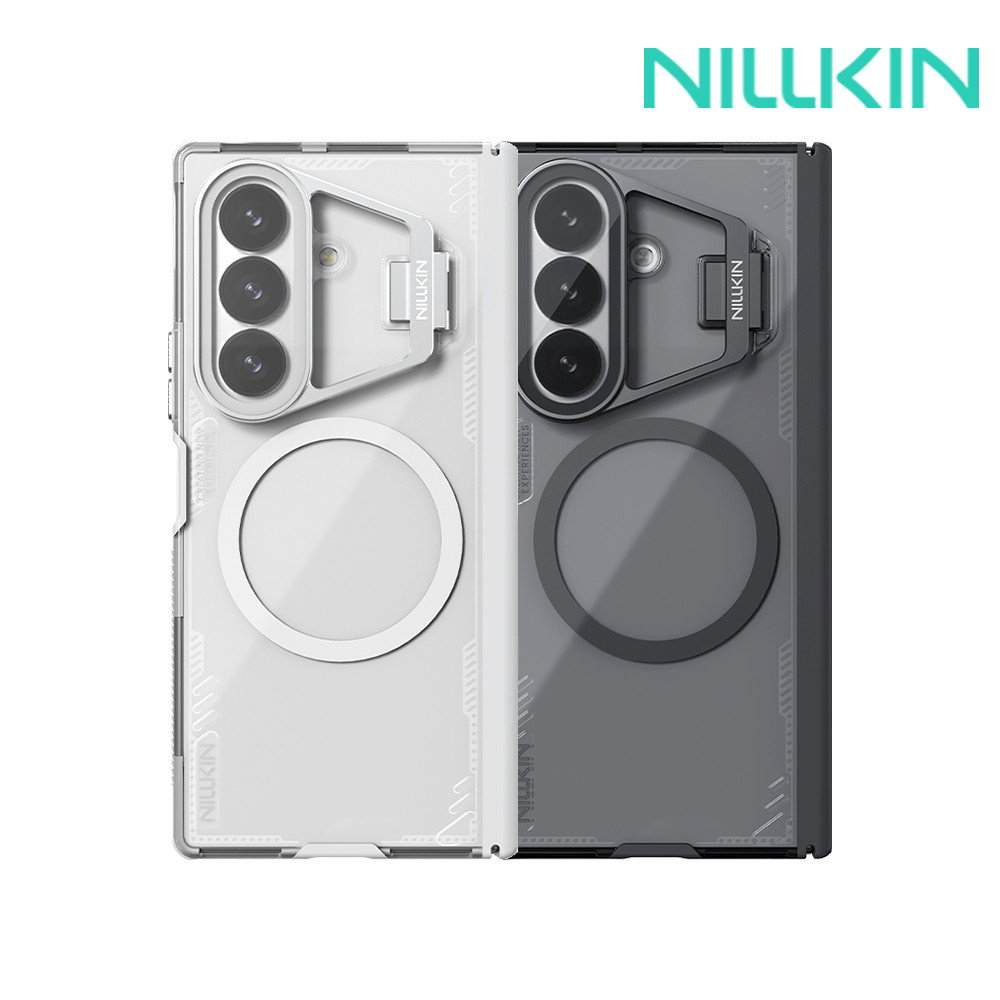 NILLKIN SAMSUNG 三星 Galaxy Z Fold 8 Ultra 5G 冰空 Prop 磁吸保護殼(透明鏡蓋)(暗夜黑)
