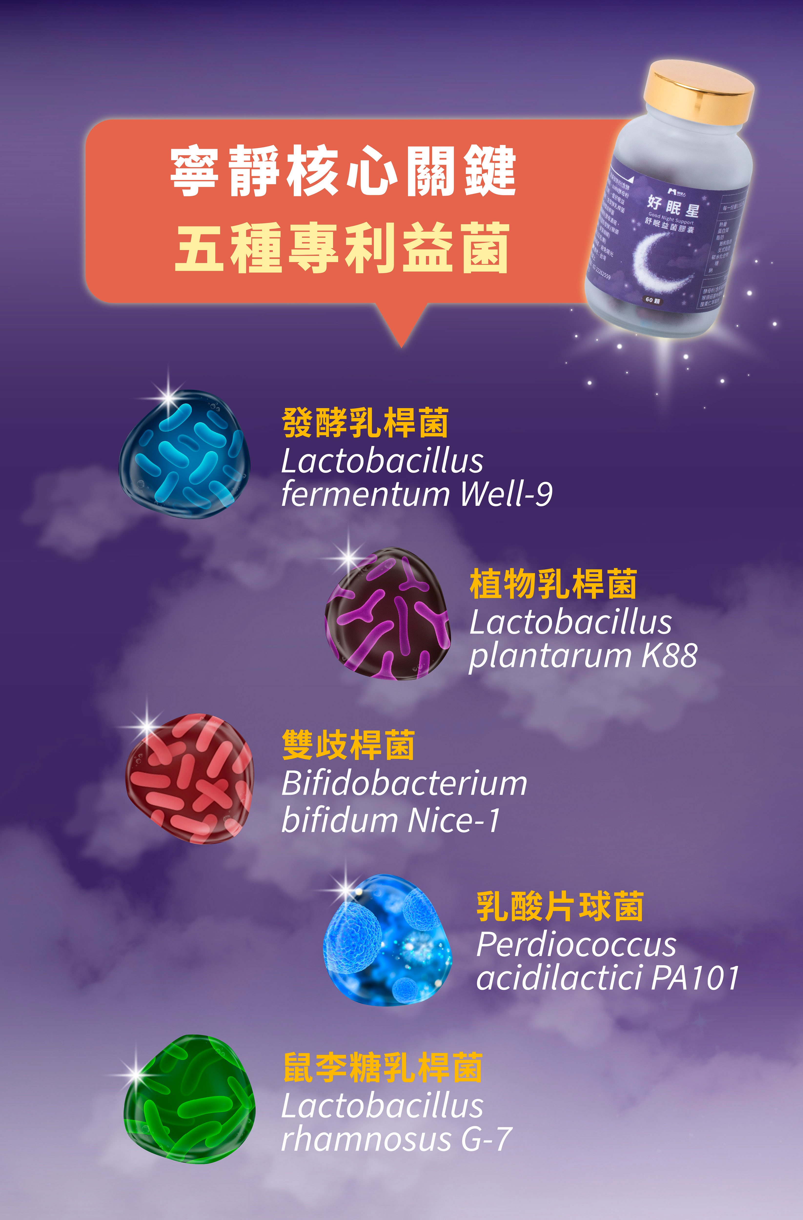 睡眠益生菌推薦牧星人好眠星幫助入睡提升睡眠品質