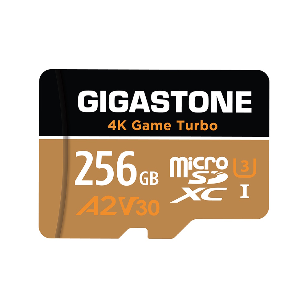記憶卡 GIGASTONE microSDXC A2 U3 4K 256GB (附轉卡)