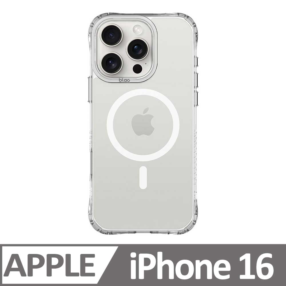 iPhone 16 6.1吋 BLAC Glacier冰川抗黃防摔MagSafe iPhone手機殼