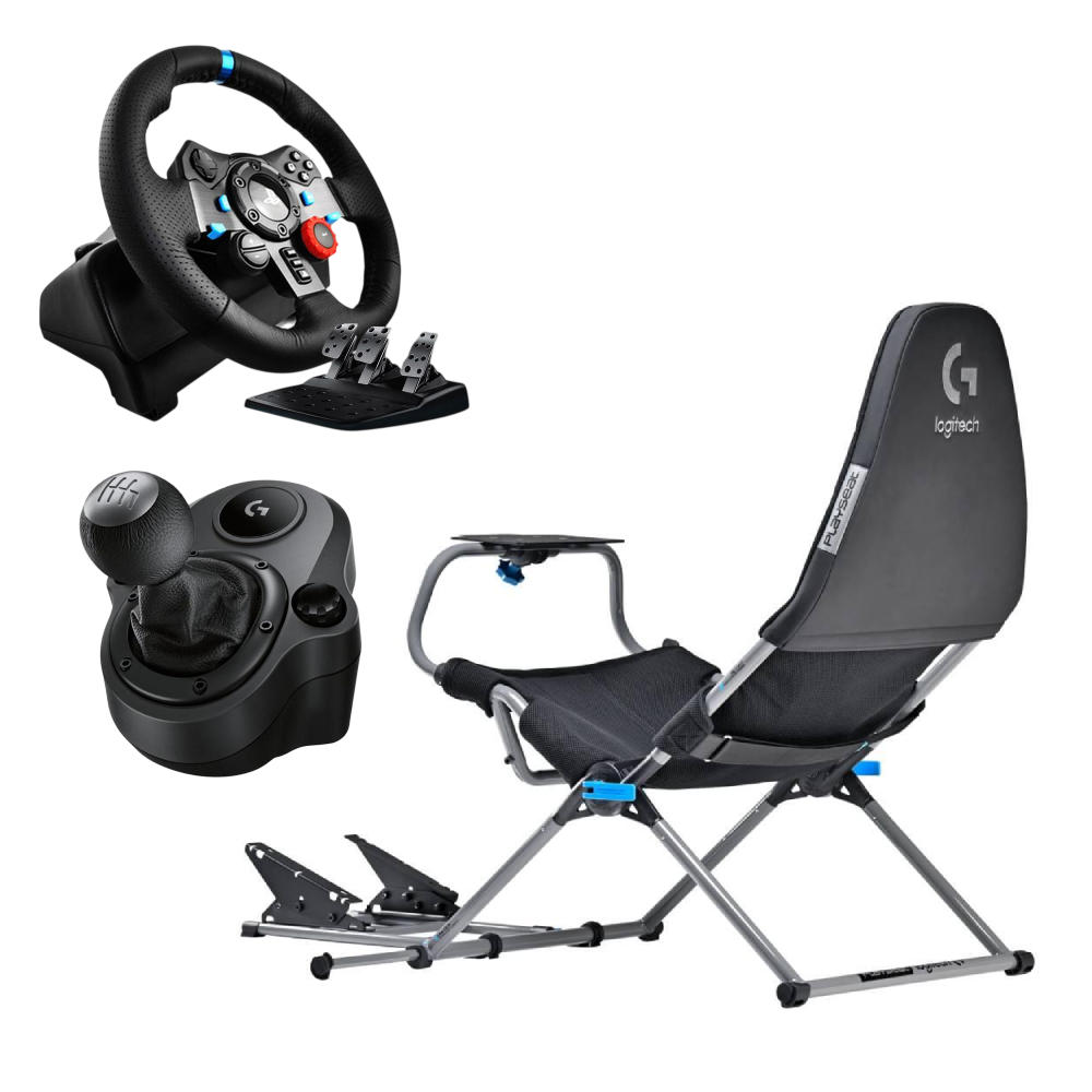 Playseat&reg; Challenge X - Logitech G Edition 賽車椅+G29 賽車方向盤+變速器 (G923/G29)