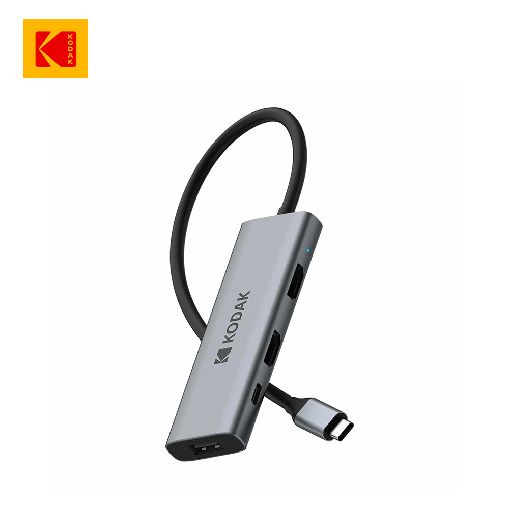 【Kodak 柯達】USB-C T346 四合1 HDMI 多用途擴充轉接器
