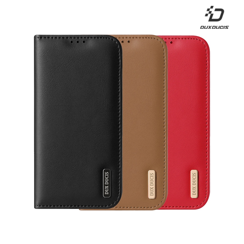 DUX DUCIS Apple 蘋果 iPhone 17 Hivo 真皮保護套(黑色)
