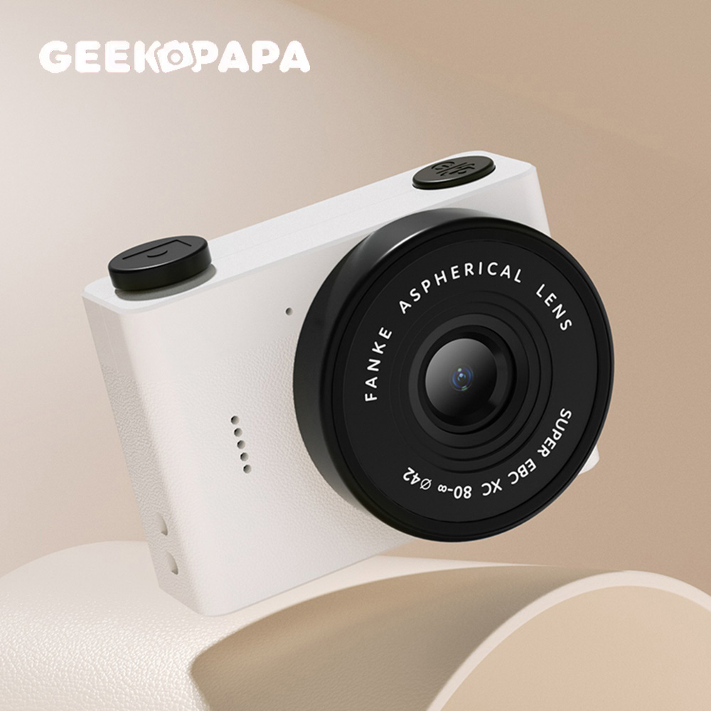 【GEEKPAPA 極客爸爸】A5mini復古迷你數位相機-白色
