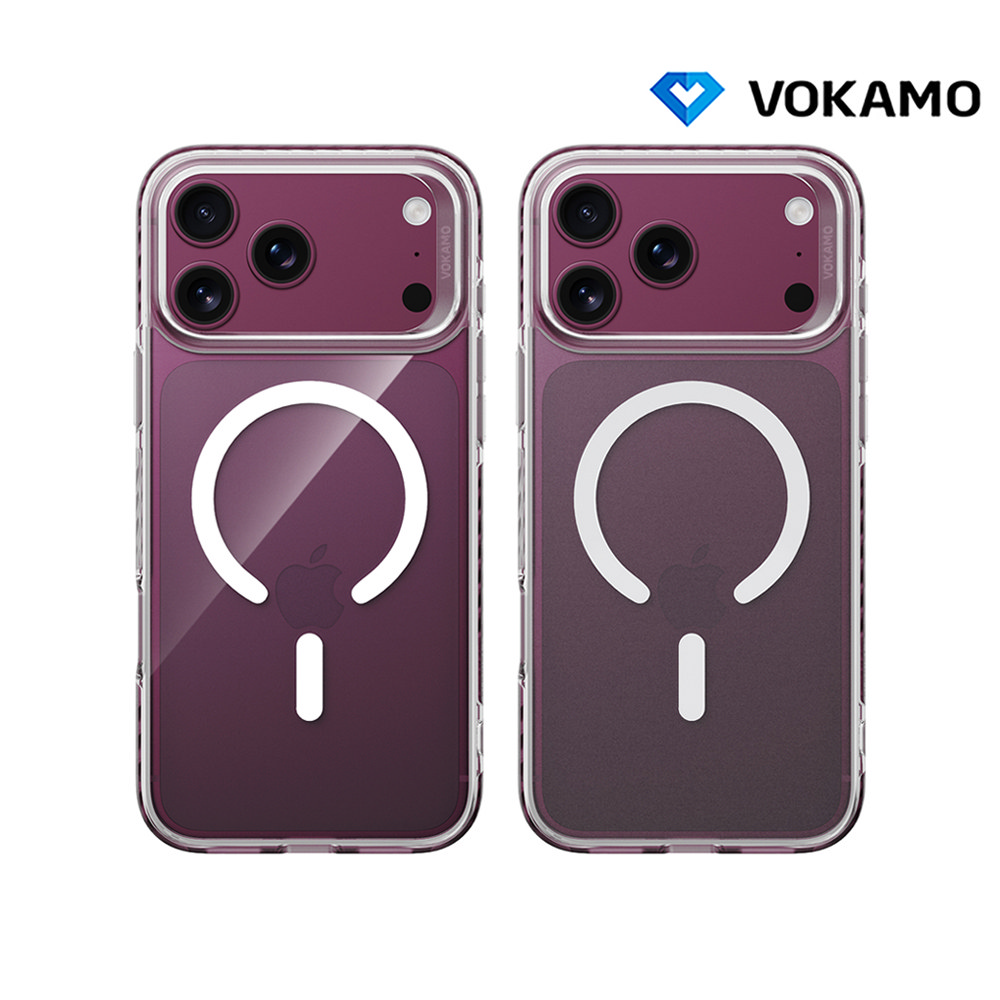 VOKAMO Apple 蘋果 iPhone 18 Pro 冰川減震磁吸膚感保護殼(霧面透明)