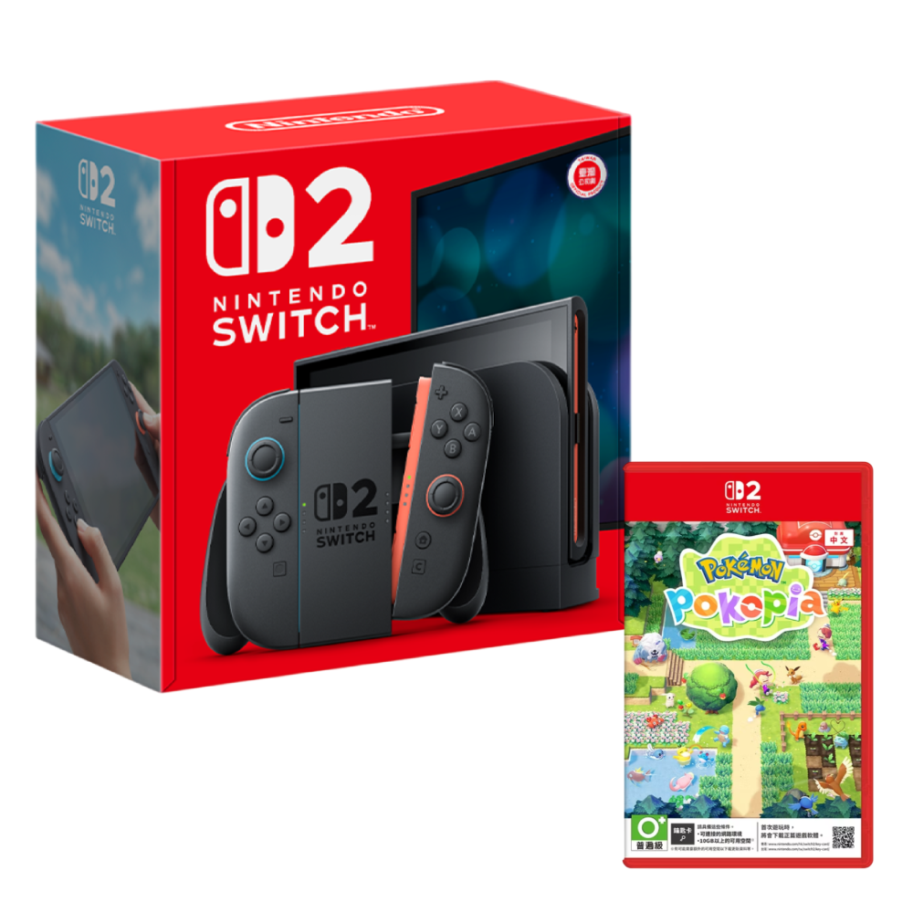Nintendo Switch 2 主機 (台灣公司貨)+Switch 2 Pokemon Pokopia 中文版(Key Card)