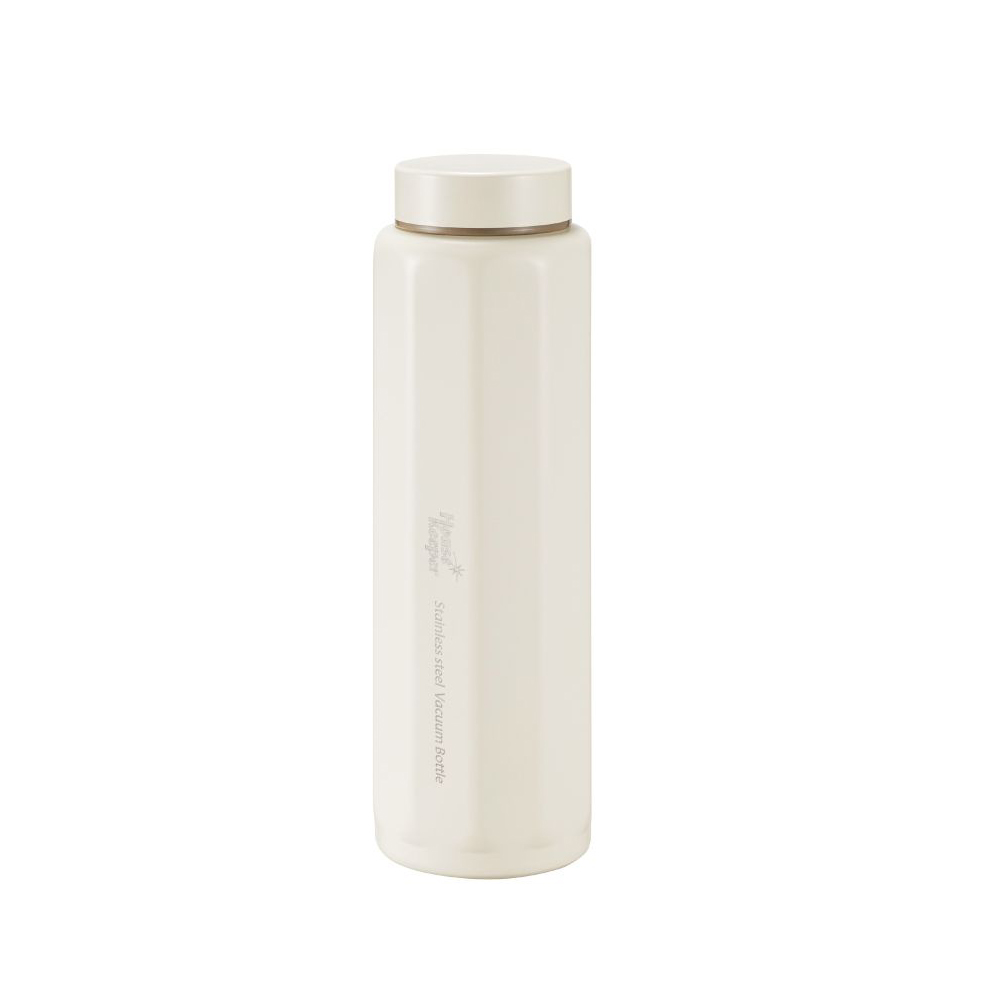 妙管家 316不鏽鋼內膽多角隨行保溫杯480ml HK-1209【白色】