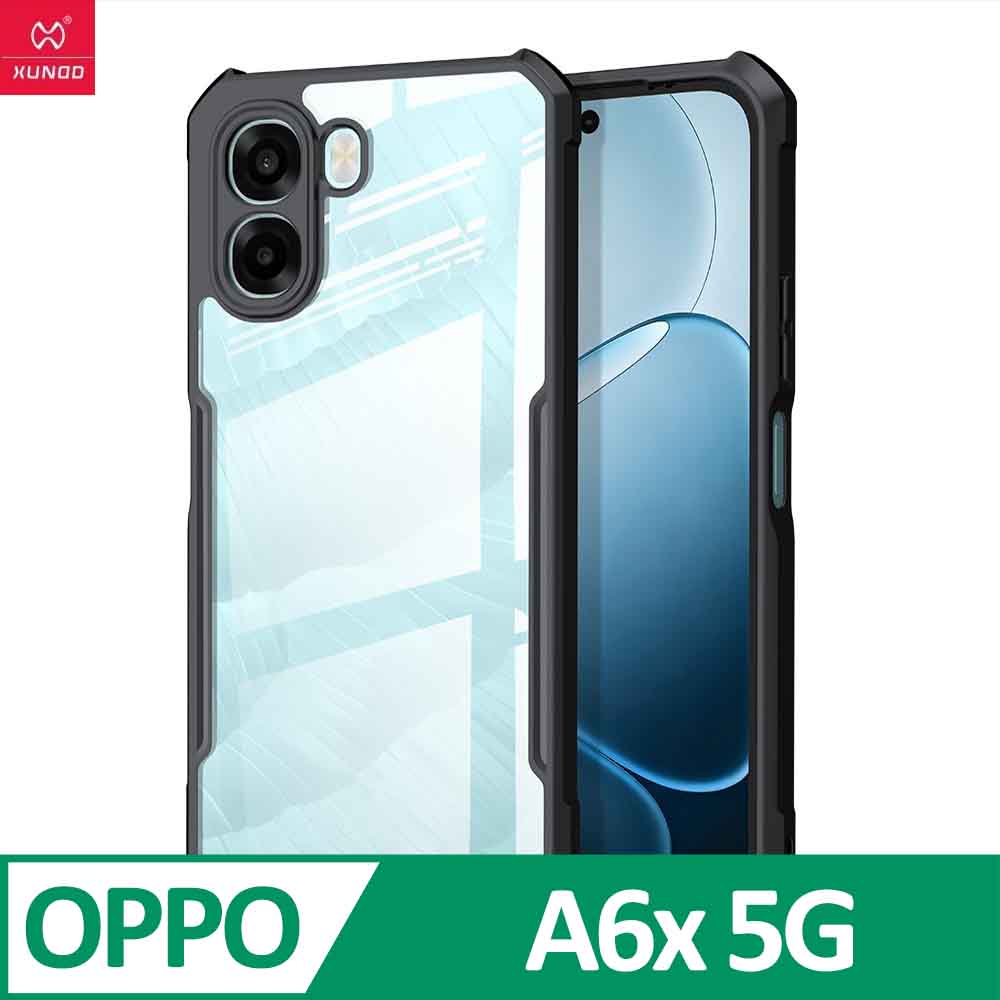 XUNDD 甲蟲系列 OPPO A6x 5G 防摔保護軟殼 炫酷黑