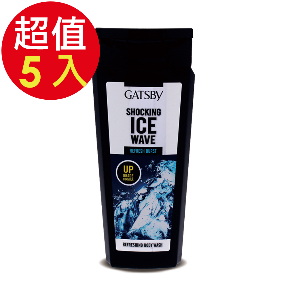 GATSBY 男性勁爽沁涼沐浴露x5入(250ml/入)