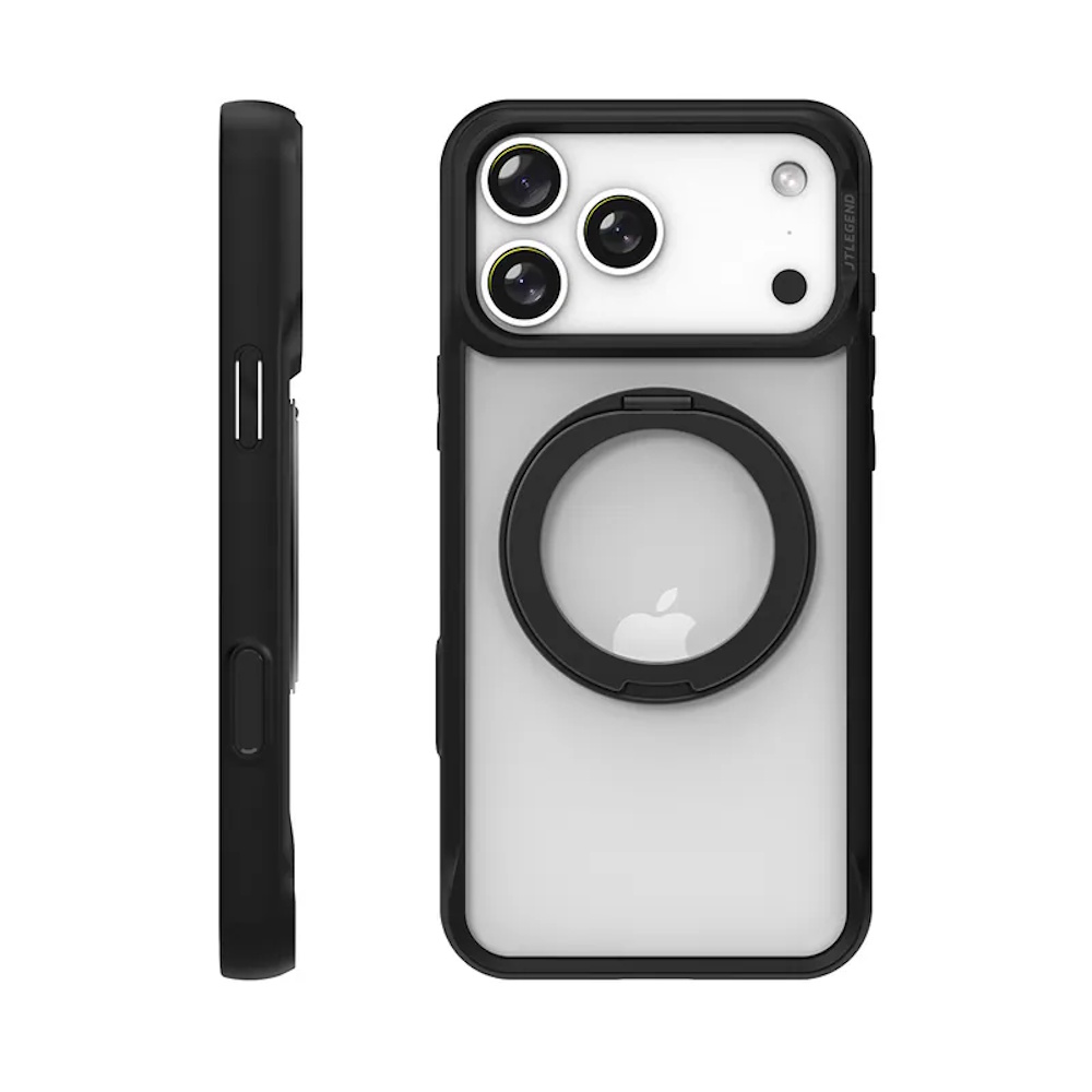 JTLEGEND iPhone 17 Pro Max Rex Mag Stand 終極防摔磁吸支架殼 曜黑